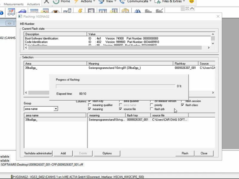 Vediamo ECU flashing process