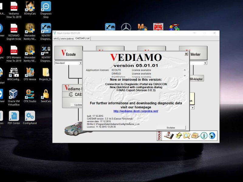 Vediamo diagnostic tool interface